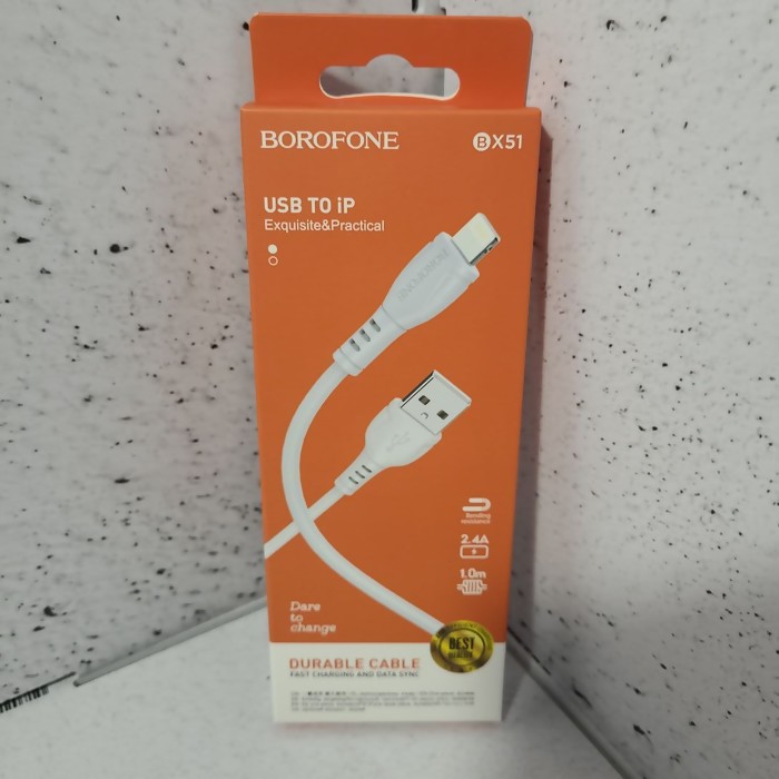 Зарядный кабель lightning-usb Borofone BX51