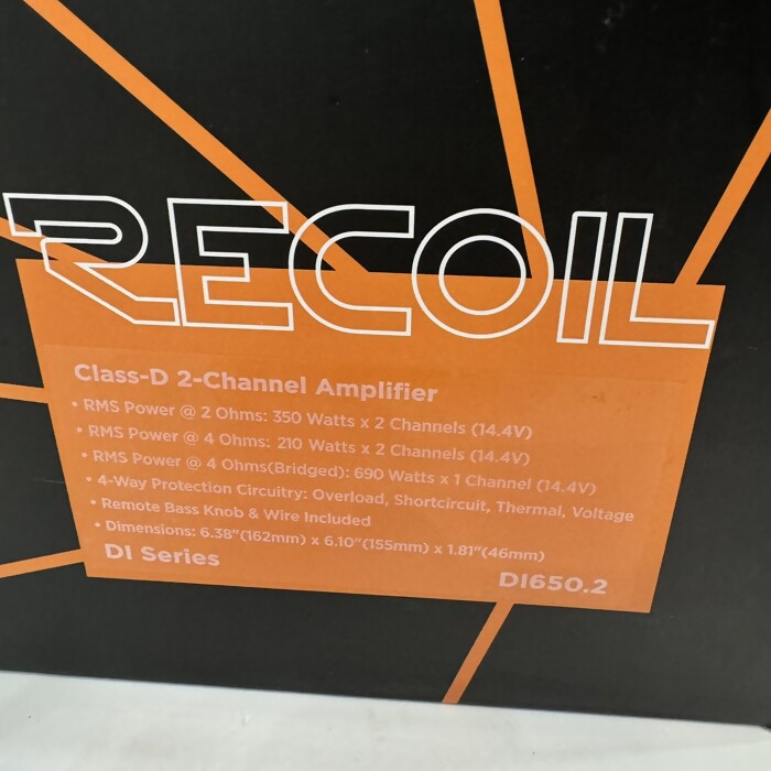 Усилитель Revolt Audio Recoil  DL650.2