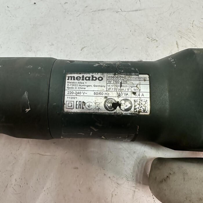 Болгарка Metabo W 750-125