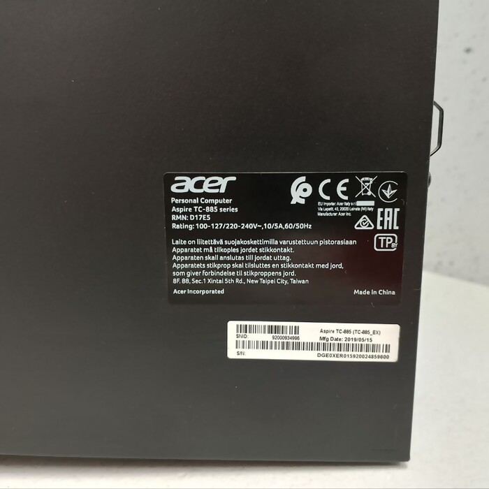 Системный блок Acer Черный