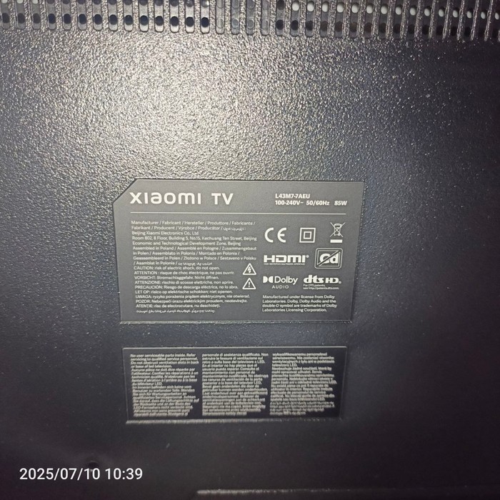 SMART-TV Телевизор Xiaomi L43M7-7AEU
