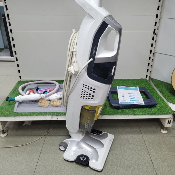 Вертикальный пылесос Tefal clean & steam multi vp8561rh