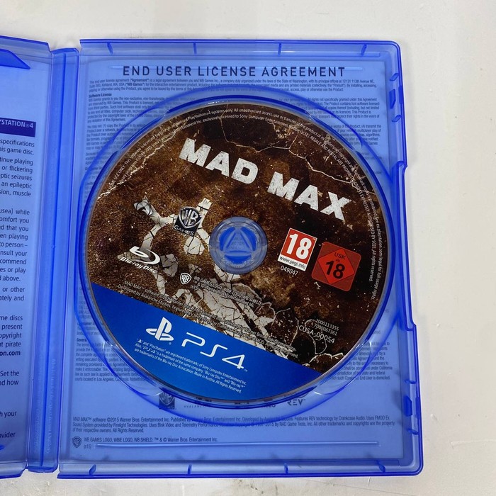 Диск Sony PlayStation 4 MAD MAX