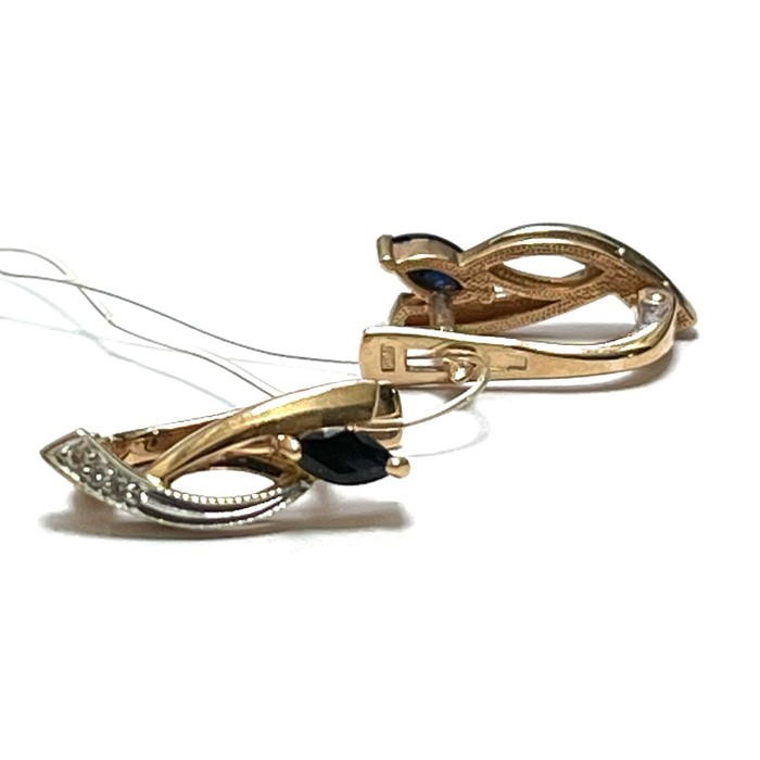 Premium Серьги Золото 585