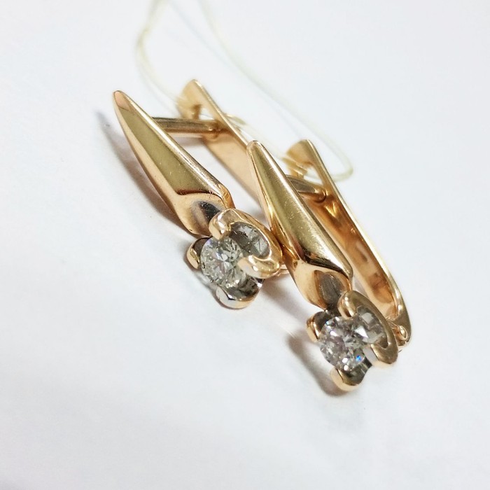 Premium Серьги Золото 585