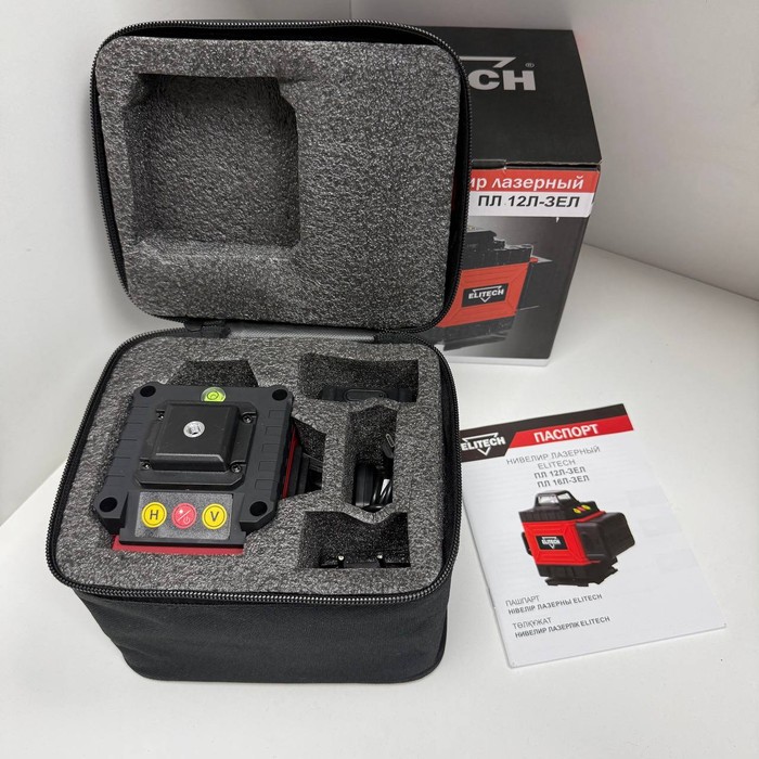 Лазерный уровень Elitech ПЛ 12Л-ЗЕЛ