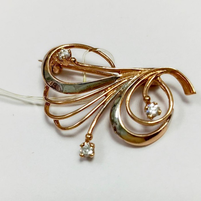 Брошь Золото 585