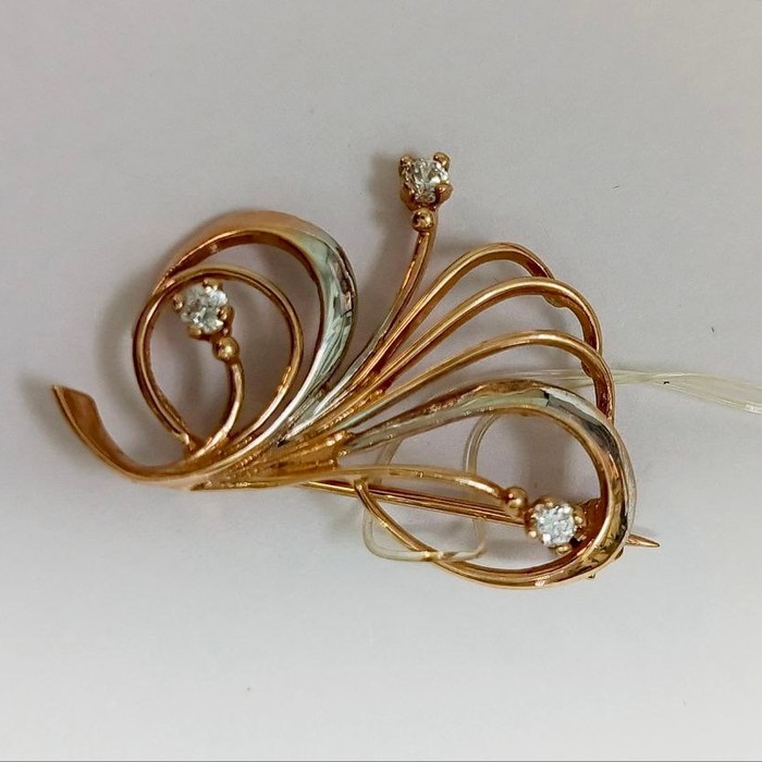 Брошь Золото 585