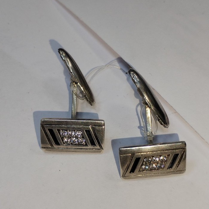 Запонки Серебро 925