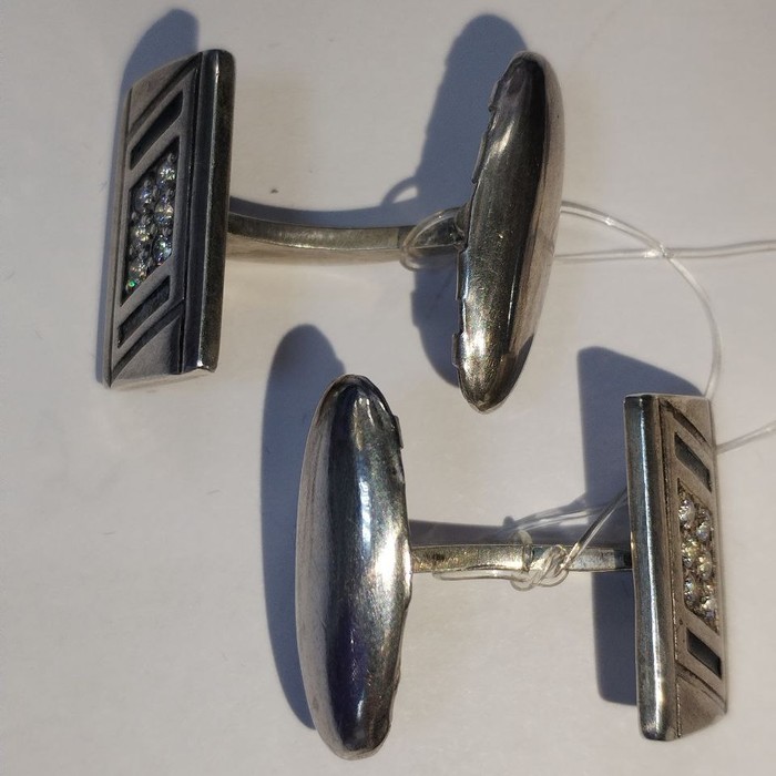 Запонки Серебро 925