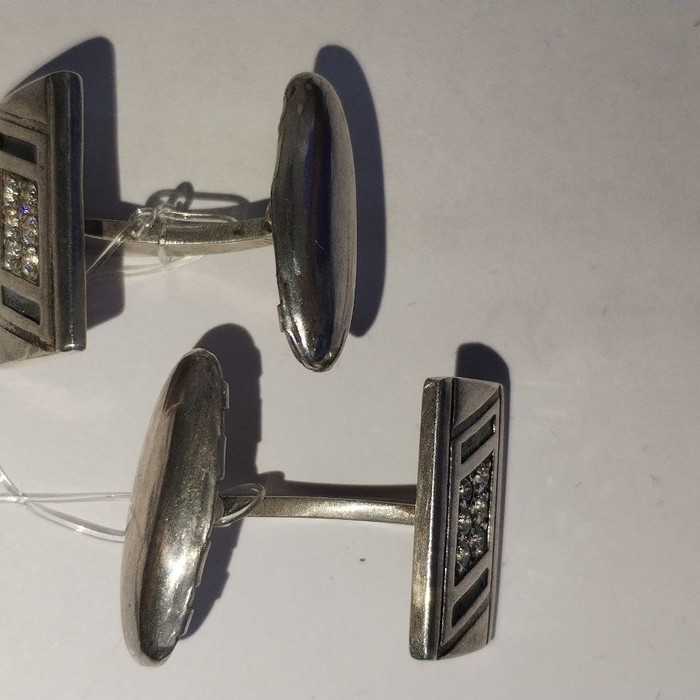 Запонки Серебро 925