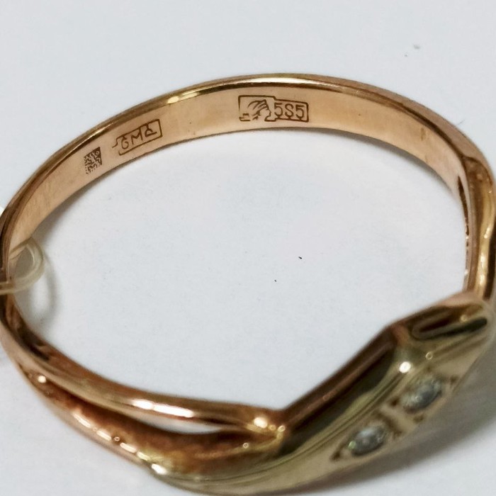 Premium Кольцо Золото 585