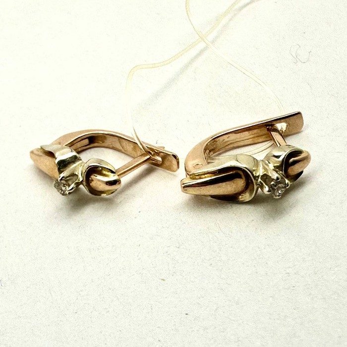 Premium Серьги Золото 585