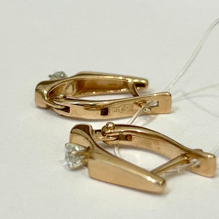 Premium Серьги Золото 585