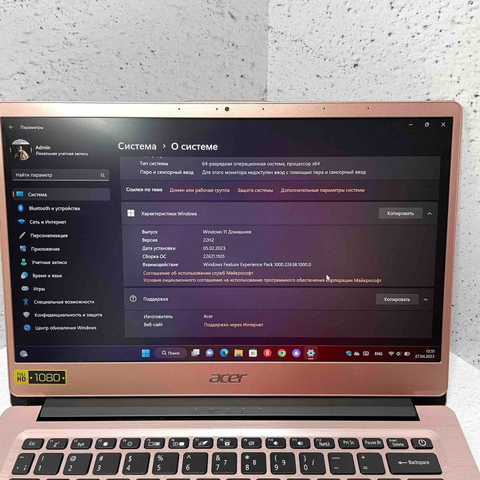 Ноутбук Acer swift 3 sf314-54