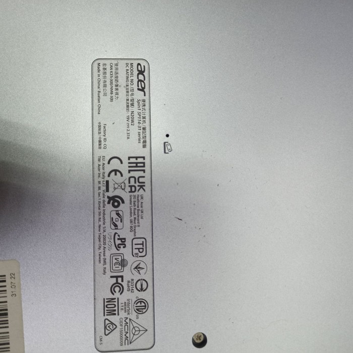 Ноутбук Acer Spin 1 SP114-31