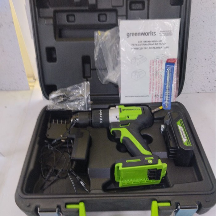 Шуруповерт Greenworks 24В