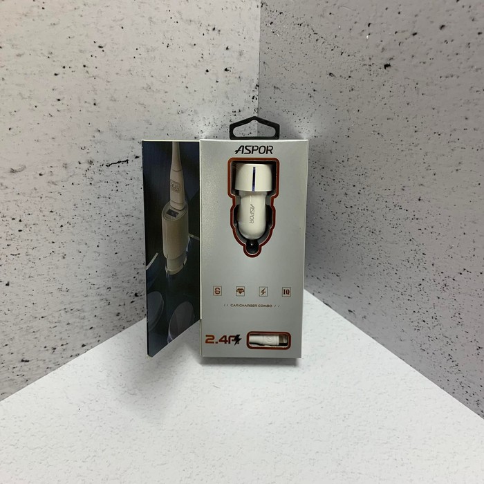 Автомобильное зарядное устройство Aspor A905 iPhone