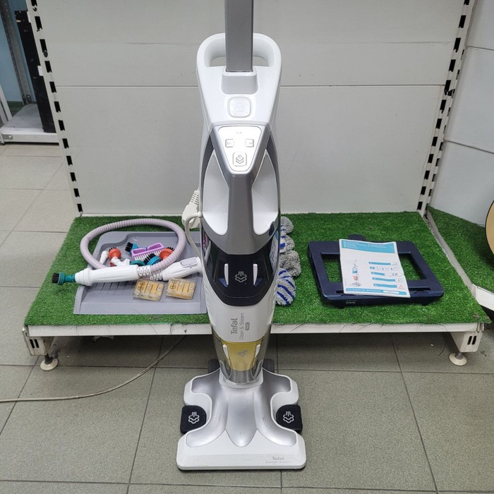 Вертикальный пылесос Tefal clean & steam multi vp8561rh