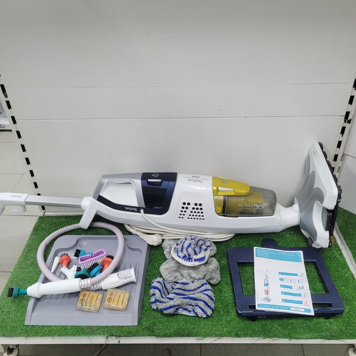 Вертикальный пылесос Tefal clean & steam multi vp8561rh