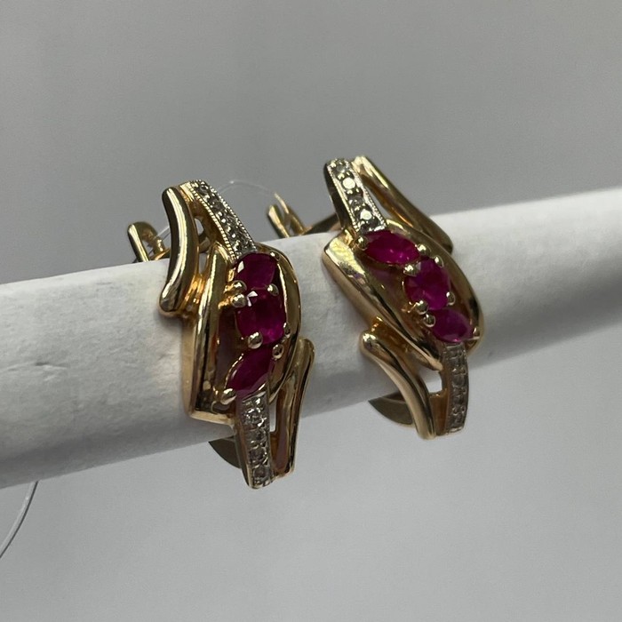 Premium Серьги Золото 585