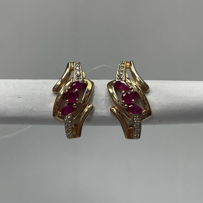 Premium Серьги Золото 585