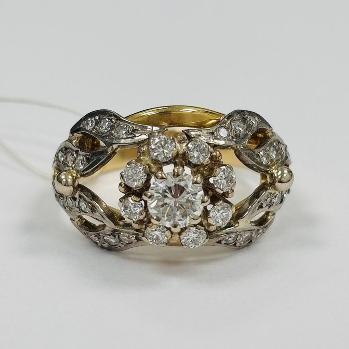 Premium Кольцо Золото 750