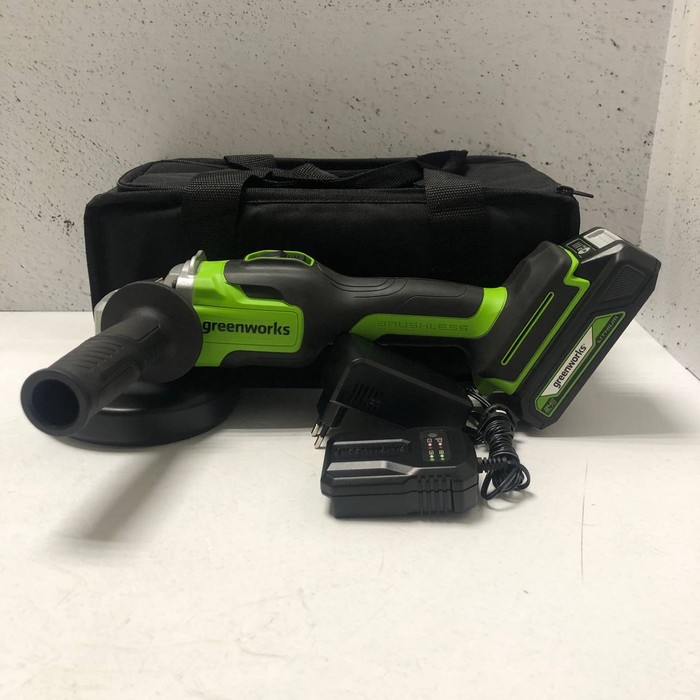 Болгарка GreenWorks GD24AGK2