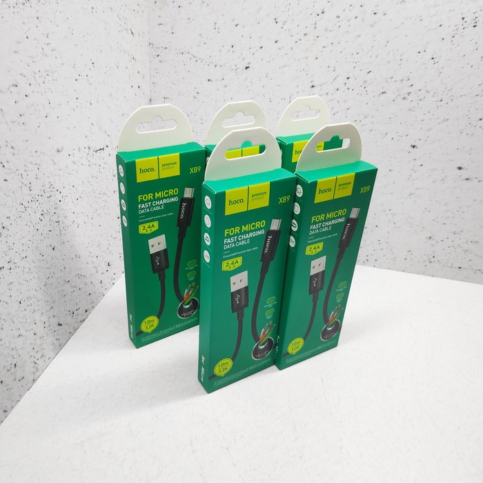 Зярядный кабель microUSB-usb Hoco X89