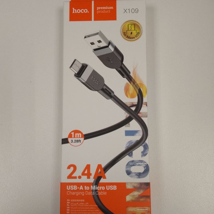 Зарядный кабель microUSB-usb Hoco X109