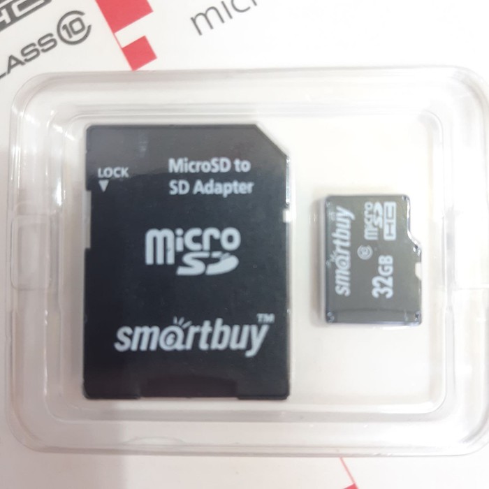 Карта памяти SmartBuy 32gb с адаптером
