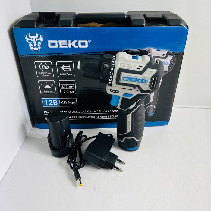Шуруповерт Deko Sharker 12V pro