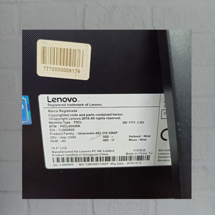 Моноблок Lenovo 310-20IAP