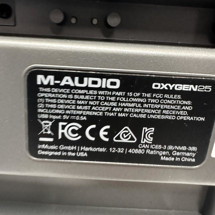 Синтезатор MIDI M-Audio Oxygen 25 MKV